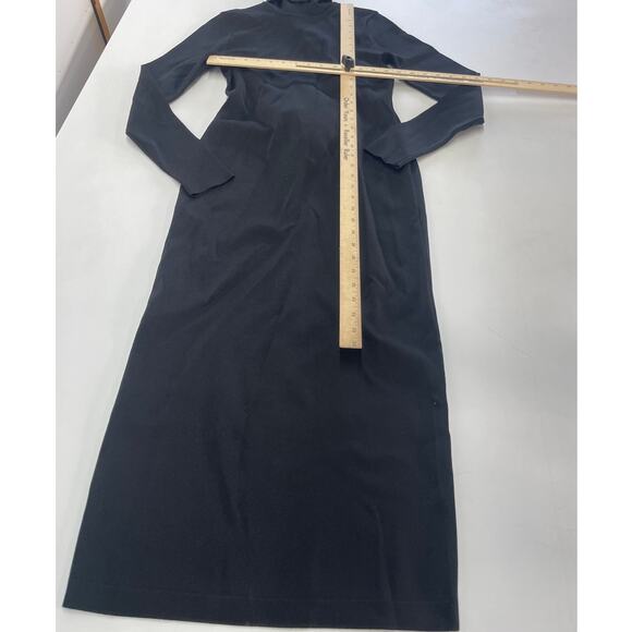 Toccin‎ x RTR Dress Womens Medium Black Knit Sweater Racer Midi Cutout Back - Picture 7 of 13